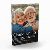 Großeltern - Moderne Fun Quote Definition Fotoblock (Links)