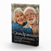 Großeltern - Moderne Fun Quote Definition Fotoblock (Rechts)