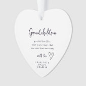Großeltern Oma Opa Erinnerungs-Schmuck Ornament (Vorderseite)