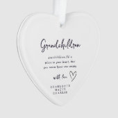 Großeltern Oma Opa Erinnerungs-Schmuck Ornament (Vorderseite)