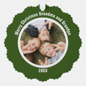 Großeltern Ornament Karte (Vorderseite)