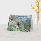 Großeltern Personalisiert Hochzeitstag Karte (Gelbe Blume)