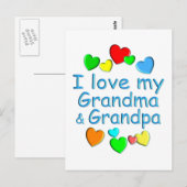 Großeltern Postkarte (Vorne/Hinten)