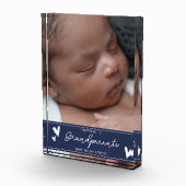 Großeltern propagierten neuen Baby Script Keepake Fotoblock (Rechts)