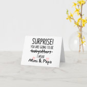 Grosseltern Reveal Karte (Gelbe Blume)