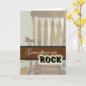 Großeltern Rock-Happy Großeltern Day Karte (Gelbe Blume)