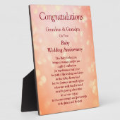 Großeltern Ruby Wedding Jubiläum Fotoplatte (Seite)