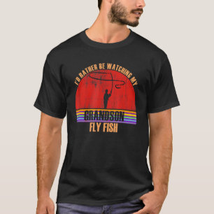 Großeltern schauen sich lieber Fischfisch Grandson T-Shirt