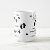 Großeltern-Schwangerschaft Ankündigung Kaffeetasse (Mittel)