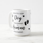 Großeltern-Schwangerschaft Ankündigung Kaffeetasse (Vorderseite Links)