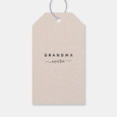 Großeltern | Schwangerschaftsankündigung Personali Geschenkanhänger (Rückseite)