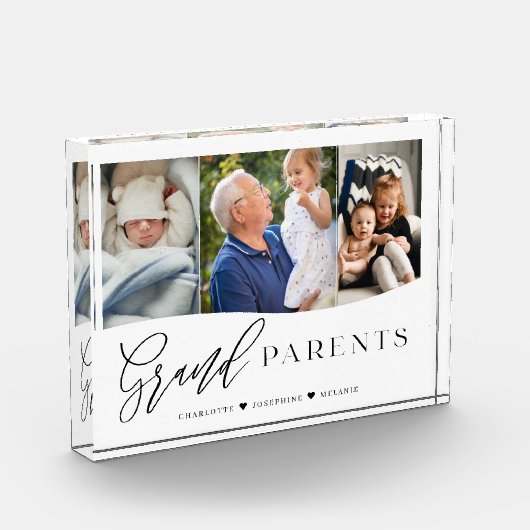 Großeltern Script Grandchildren Foto Keepake (Links)