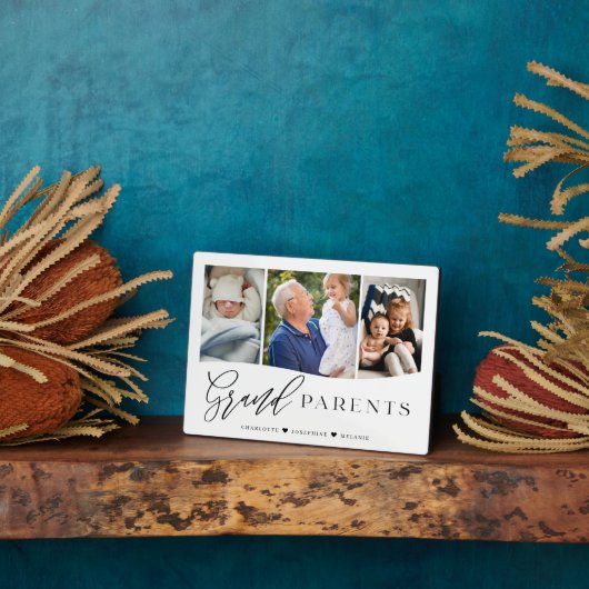 Großeltern Script Grandchildren Foto Keepake Fotoplatte (Seite)