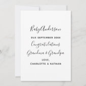 Großeltern Sie wurden als Haustier-schwangerschaft Ankündigung (Rückseite)