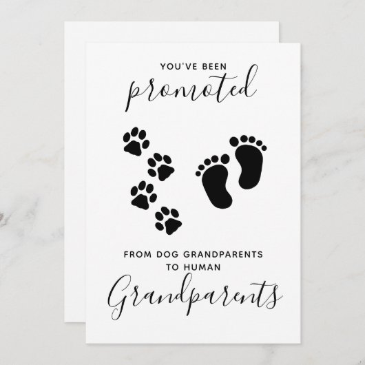 Großeltern Sie wurden für die Schwangerschaft des Ankündigung (Vorne/Hinten)