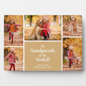 Großeltern sind die Beste FotoCollage Fotoplatte (Vorderseite)