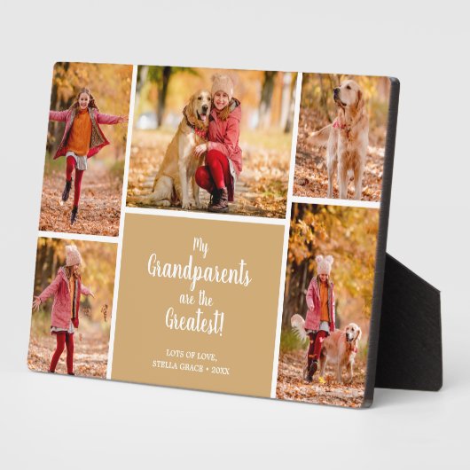 Großeltern sind die Beste FotoCollage Fotoplatte (Seite)