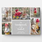 Großeltern sind die Beste FotoCollage Fotoplatte (Vorderseite)