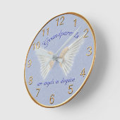 Großeltern sind Engelswall-Uhr Runde Wanduhr (Winkel)