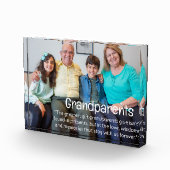 Großeltern Sind Liebe Zitat Foto Block Geschenk (Rechts)