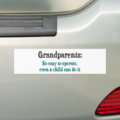Großeltern so einfach zu benützen autoaufkleber (Auf Auto)