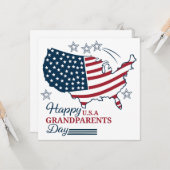 Großeltern Tag 2025 USA Vector Karte (Vorderseite/Rückseite Beispiel)