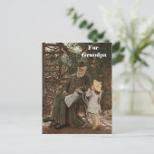 Großeltern-Tag Großmutter-Anstrich Postkarte (Stehend Vorderseite)