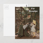 Großeltern-Tag Großmutter-Anstrich Postkarte (Vorne/Hinten)