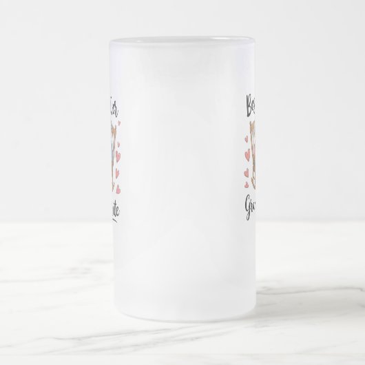 Großeltern-Tag Mattglas Bierglas (Mittel)