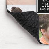 Großeltern Tag Opa Schwarz 3 FotoCollage Mousepad (Ecke)