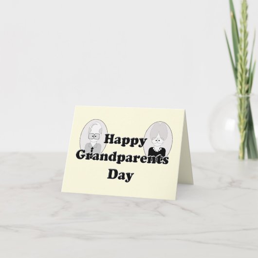 Großeltern Tag - Paar Karte (Vorderseite)