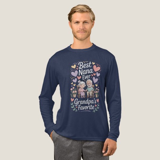 Großeltern-Tag Tri-Blend Shirt (Volle Vorderseite)