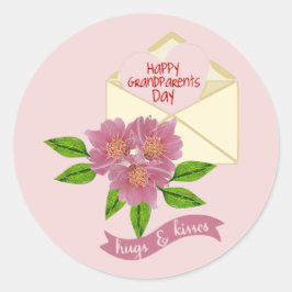 Großeltern-Tagesaufkleber Runder Aufkleber