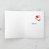 Großeltern-Tageskarte - Blumen-Power Karte (Innenseite)