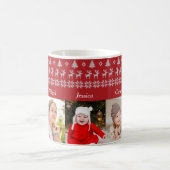 Großeltern Weihnachten 5 Großkinder Foto Rot Kaffeetasse (Mittel)