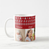 Großeltern Weihnachten 5 Großkinder Foto Rot Kaffeetasse (Links)