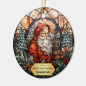 Großeltern Weihnachten Keramik Ornament (Links)