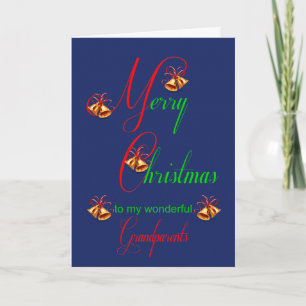 Großeltern Weihnachtsbrände Feiertagskarte