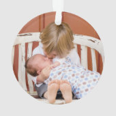 Großeltern Weihnachtsgeschenk Erste Oma Ornament (Rückseite)