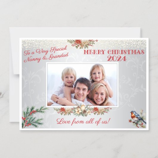 Großeltern Weihnachtsgeschenk Flexibles Magnet Fot (Vorderseite)