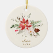 Großeltern Weihnachtsgeschenk Vintages Foto Keramik Ornament (Vorne)