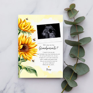 Großeltern werden Gedicht von Bump Sunflower Einladung