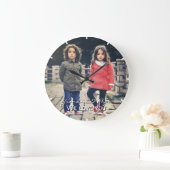 Großeltern Wir Liebe Ihnen Foto Acrylmauer Große Wanduhr (Zuhause)