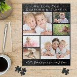 Großeltern Wir Liebe Sie 6 FotoCollage Puzzle<br><div class="desc">Geben Sie den besten Großeltern ein lustiges, individuelles Foto Collage Puzzle ihrer Lieben. Sie können mit sechs Fotos von Enkelkindern, Familienmitgliedern, Haustieren usw. personalisieren und den Ausdruck "I Liebe You" oder "We Liebe You" anpassen und wie sie "Oma & Opa", "Mama Mama & Pop Pop" usw. angesprochen werden. Sie können...</div>