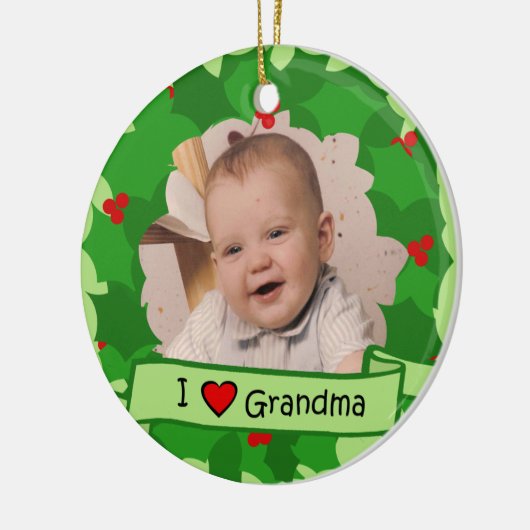 Großeltern Wreath Keramikornament (Links)