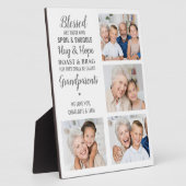 Großeltern zitieren Personalisiertes FotoCollage Fotoplatte (Seite)