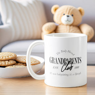 Großelternclub Est. Beliebiges Jahr Lustiger Leben Kaffeetasse