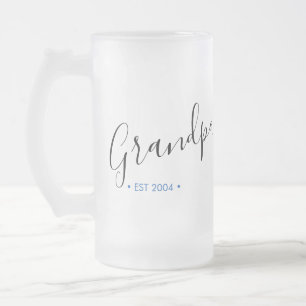 Großelterntag Opa Gründungsjahr Mattglas Bierglas