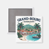GROSSEN BURG GUADELOUPE MAGNET (Vorderseite/Rückseite)
