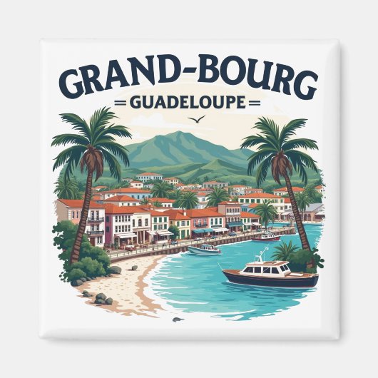 GROSSEN BURG GUADELOUPE MAGNET (Vorne)